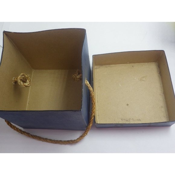 Vintage Western Nesting Boxes Red Blue Branding Iron Design Lot 3 - Picture 7 of 11